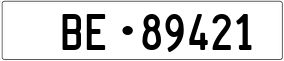 Truck License Plate